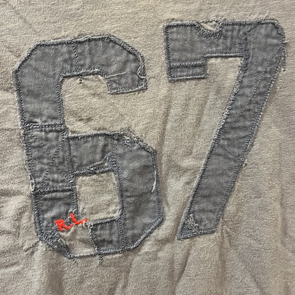 Ralph Lauren Blue. Short sleeve T-shirt. Distressed style. - Picture 2 of 3